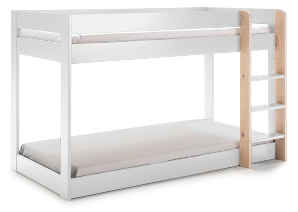 Letto a castello bianco per bambini 90x190 cm Angel - Marckeric