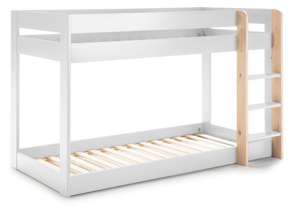 Letto a castello bianco per bambini 90x190 cm Angel - Marckeric