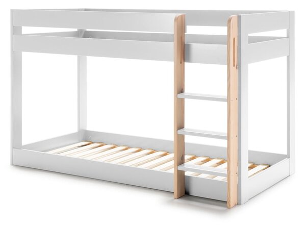 Letto a castello bianco per bambini 90x190 cm Angel - Marckeric