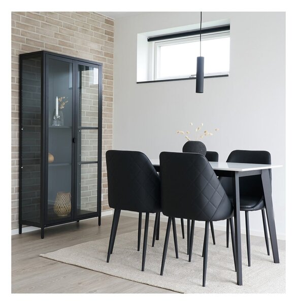Vetrina in metallo nero 80x175 cm Brisbane - House Nordic