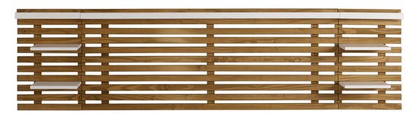 Testiera in pino bianco/naturale 240x62 cm Nidra - Marckeric