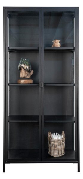 Vetrina in metallo nero 80x175 cm Brisbane - House Nordic