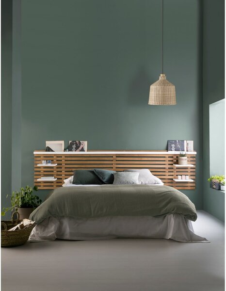 Testiera in pino bianco/naturale 240x62 cm Nidra - Marckeric