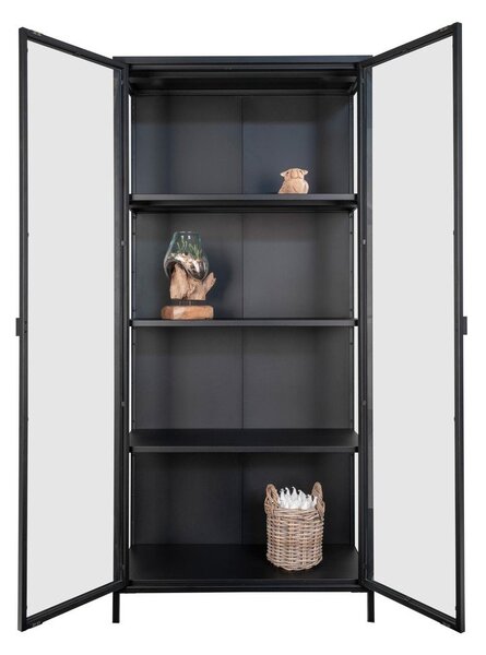 Vetrina in metallo nero 80x175 cm Brisbane - House Nordic
