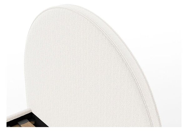Letto singolo imbottito bianco con griglia 90x200 cm MOON - Vipack