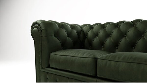 Divano in velluto verde scuro 184 cm Cambridge - Ropez