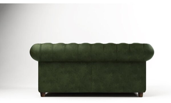 Divano in velluto verde scuro 184 cm Cambridge - Ropez