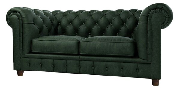 Divano in velluto verde scuro 184 cm Cambridge - Ropez