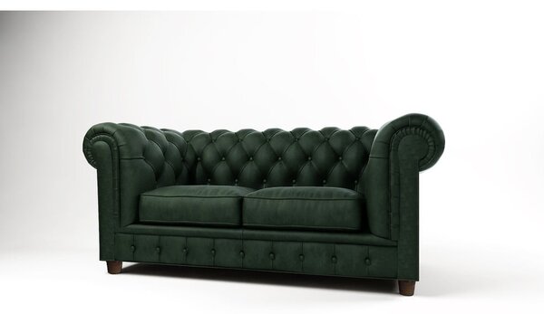 Divano in velluto verde scuro 184 cm Cambridge - Ropez