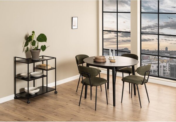 Tavolo da pranzo rotondo pieghevole con piano in rovere ø 115 cm Montreux - Actona