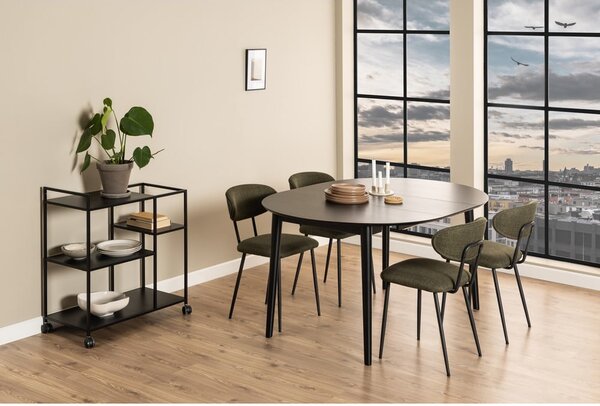 Tavolo da pranzo rotondo pieghevole con piano in rovere ø 115 cm Montreux - Actona