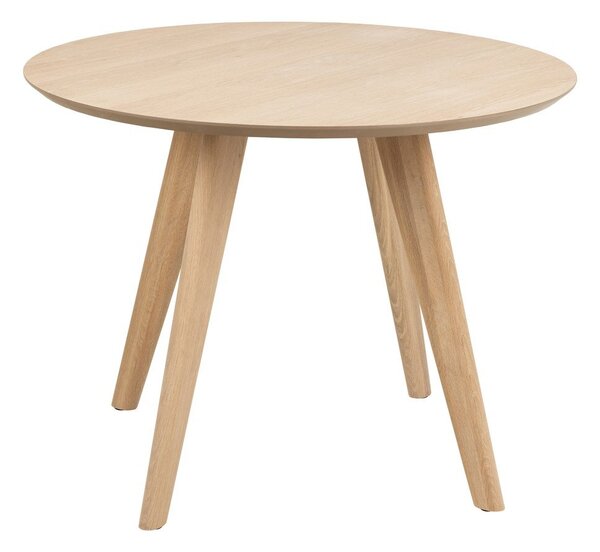 Tavolo da pranzo rotondo con piano effetto rovere ø 100 cm Townsville - Actona