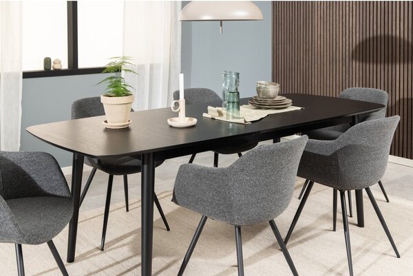 Tavolo da pranzo pieghevole con piano in rovere decorato 90x219 cm Montreux - Actona