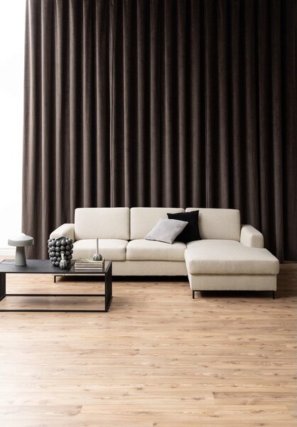 Tavolino nero con piano in vetro 60x120 cm Strington - Actona