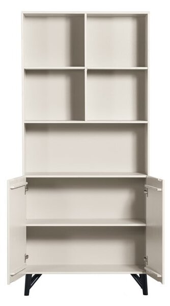 Libreria in legno di pino crema 90x200 cm Miller - WOOOD