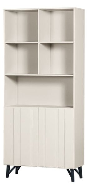 Libreria in legno di pino crema 90x200 cm Miller - WOOOD