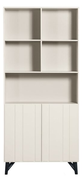 Libreria in legno di pino crema 90x200 cm Miller - WOOOD