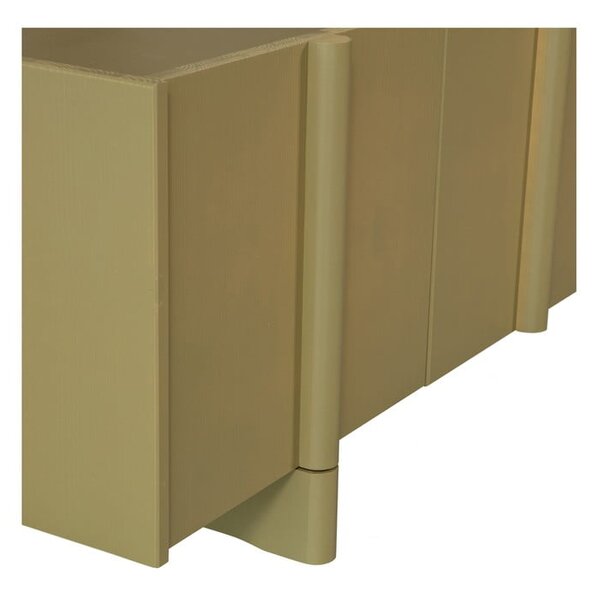 Mobile TV color kaki in pino massiccio 200x53x46 cm Basu – WOOOD