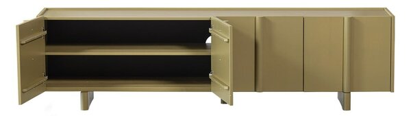 Mobile TV color kaki in pino massiccio 200x53x46 cm Basu – WOOOD