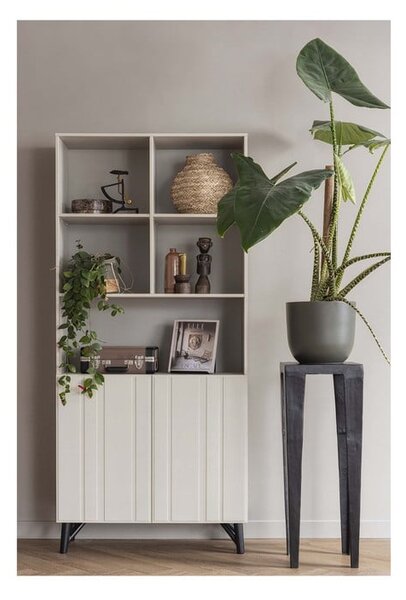 Libreria in legno di pino crema 90x200 cm Miller - WOOOD