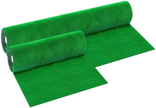 Tappeto erba verde sintetica 7mm prato finto in rotoli Evergreen - Rotolo Altezza 1 mt x 25 mt (25mq)