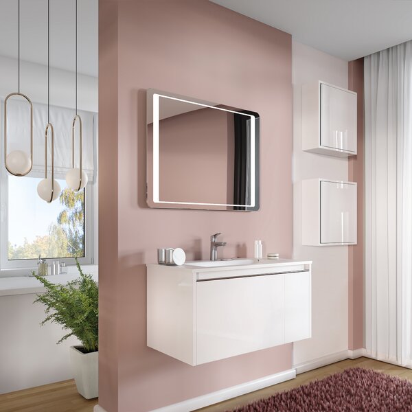 Mobile da bagno sotto lavabo con top Cielo L 80 x in agglomerato