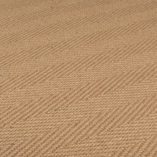 Runner in iuta di colore naturale 60x800 cm Kira - Flair Rugs