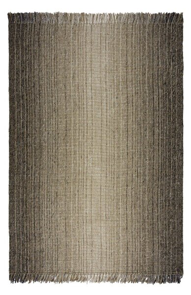 Tappeto grigio in misto iuta reversibile/tessuto a mano 60x110 cm – Flair Rugs
