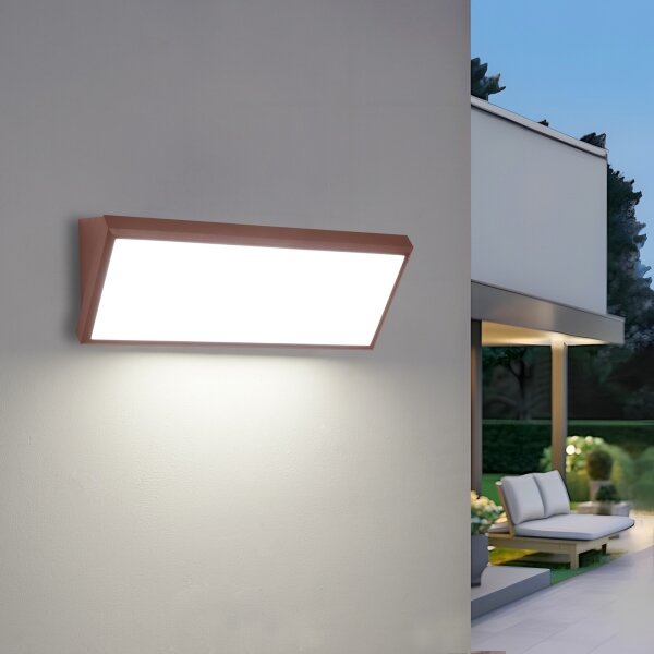 Brilagi - Applique da esterno LED TRIANGLE LED/42W/230V marrone IP65