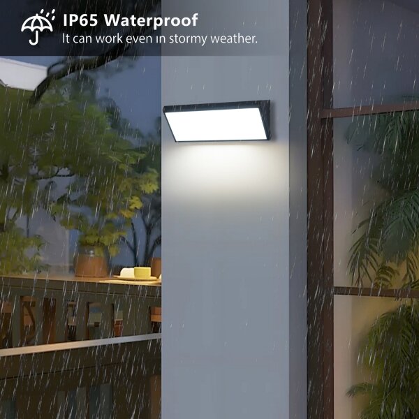 Brilagi - Applique da esterno LED TRIANGLE LED/42W/230V nera IP65