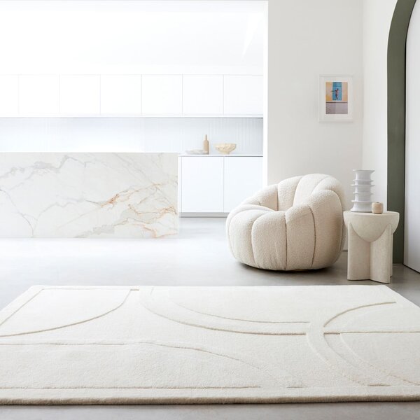 Tappeto in lana bianca 120x170 cm Olsen - Asiatic Carpets