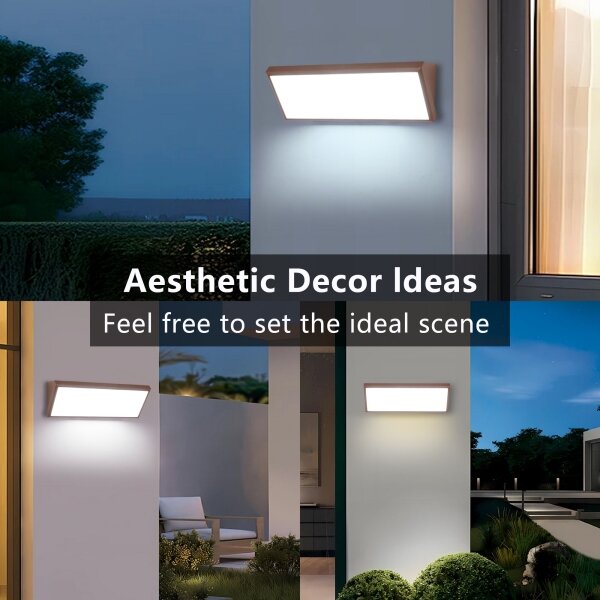 Brilagi - Applique da esterno LED TRIANGLE LED/42W/230V marrone IP65