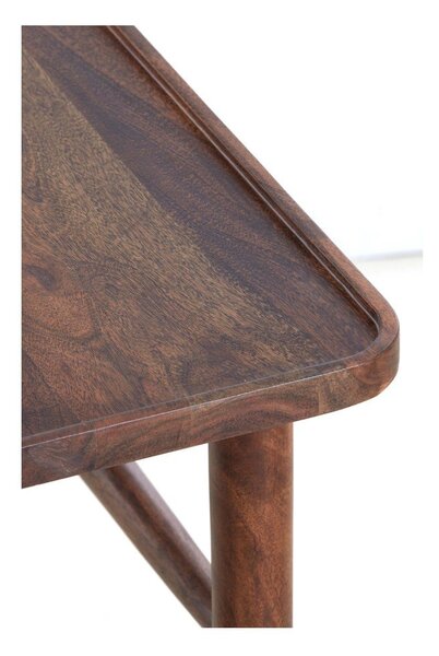 Consolle in acacia massiccia marrone 30x120 cm Qiano - Light & Living