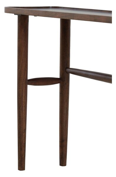 Consolle in acacia massiccia marrone 30x120 cm Qiano - Light & Living