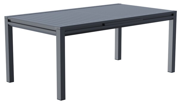 Tavolo da giardino allungabile Odyssea NATERIAL in alluminio con piano in alluminio grigio / argento per 8 persone 180/240x100cm