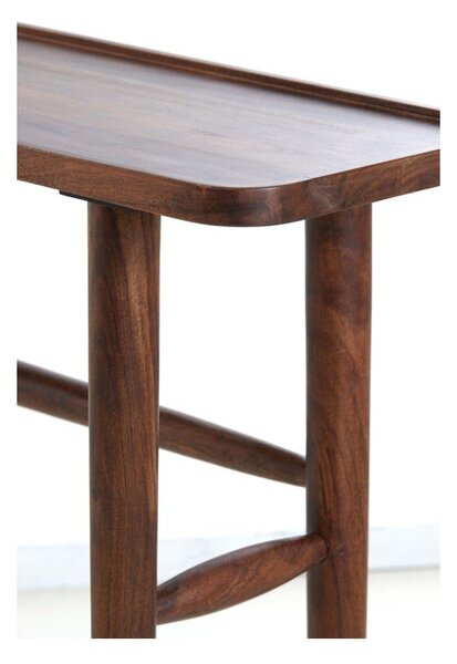 Consolle in acacia massiccia marrone 30x120 cm Qiano - Light & Living