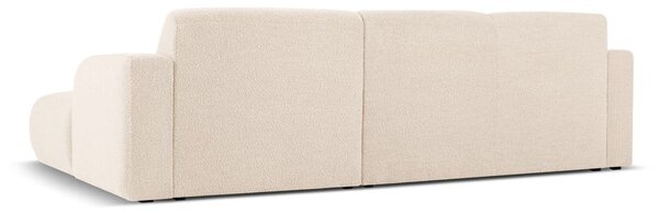 Divano angolare beige in tessuto bouclé (angolo destro) Molino - Micadoni Home