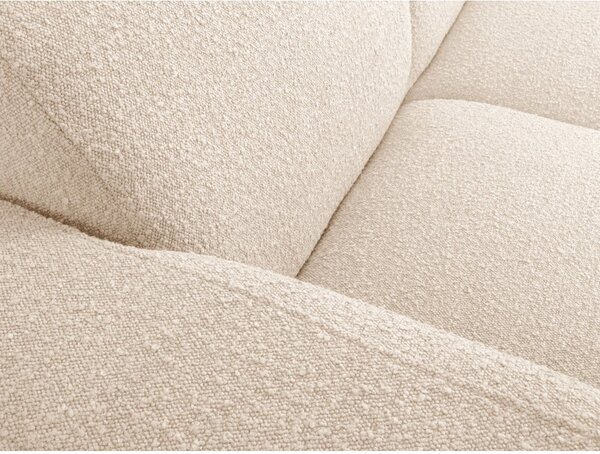 Divano angolare beige in tessuto bouclé (angolo sinistro) Molino - Micadoni Home