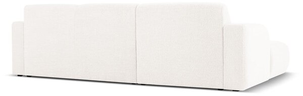 Divano angolare bianco in tessuto bouclé (angolo sinistro) Molino - Micadoni Home
