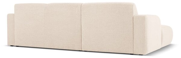 Divano angolare beige in tessuto bouclé (angolo sinistro) Molino - Micadoni Home