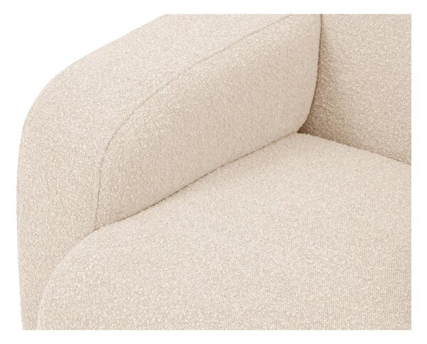Divano angolare beige in tessuto bouclé (angolo destro) Molino - Micadoni Home