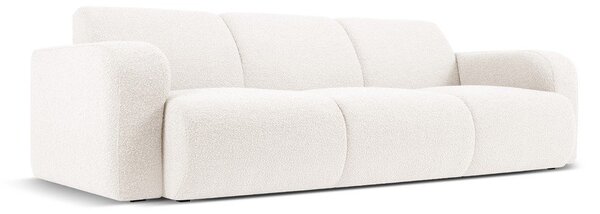 Divano bouclé bianco 235 cm Molino - Micadoni Home