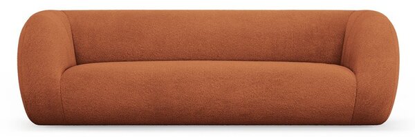 Divano in tessuto bouclé arancione 230 cm Essen - Cosmopolitan Design