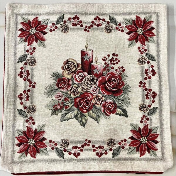 Federa cuscino gobelin 42x42 cm Chenille IT015