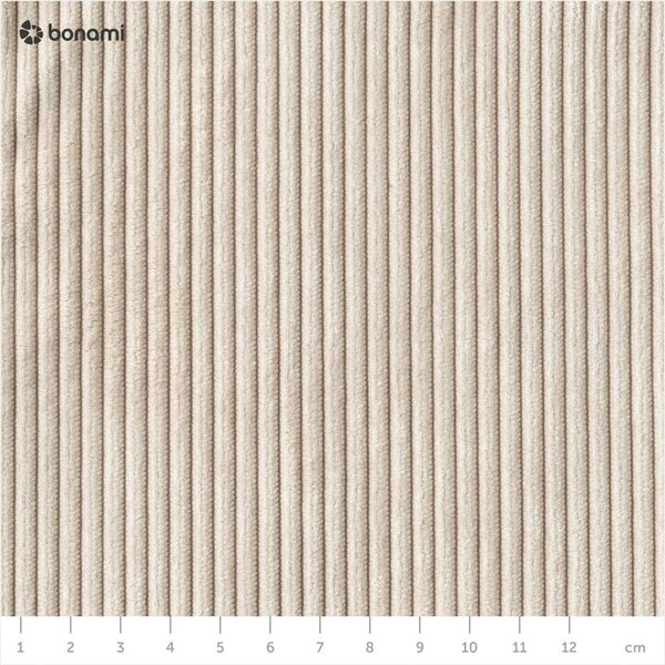Divano letto in velluto a coste bianco 244 cm Base - Karup Design