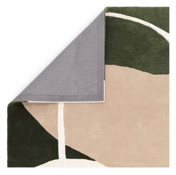 Tappeto in lana verde tessuto a mano 160x230 cm Matrix - Asiatic Carpets