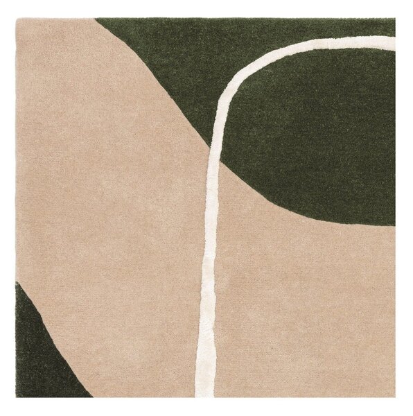 Tappeto in lana verde tessuto a mano 160x230 cm Matrix - Asiatic Carpets