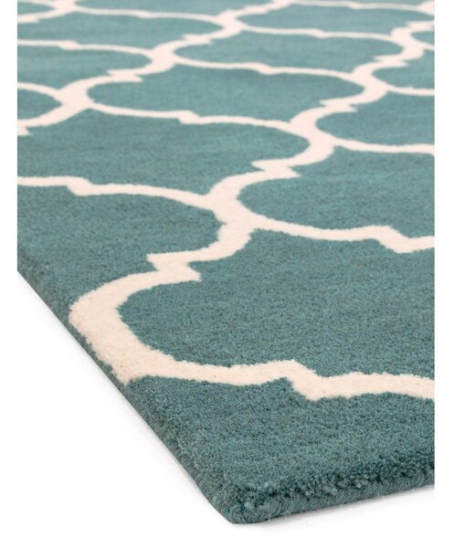 Tappeto in lana blu tessuto a mano 120x170 cm Albany - Asiatic Carpets