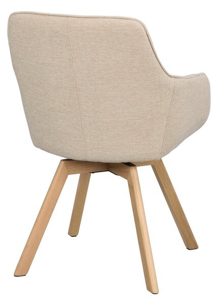 Set di sedie da pranzo beige in imbottito 2 pz Alison – Rowico