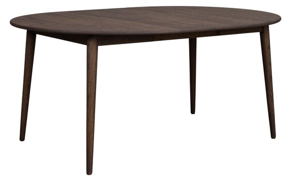 Tavolo da pranzo rotondo pieghevole in rovere marrone scuro ø 120 cm Tyler - Rowico